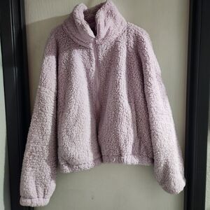 Cozy Lavender Sherpa Jacket